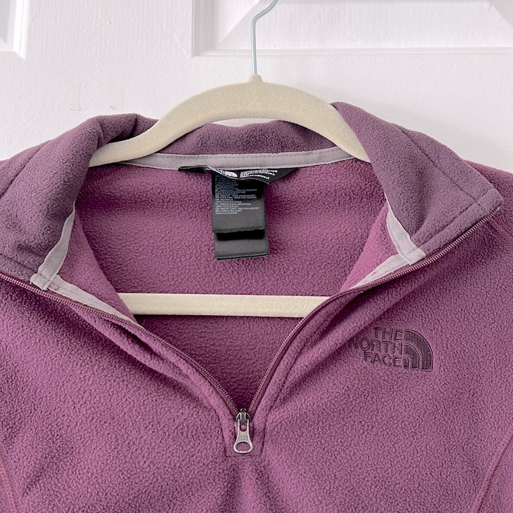 Purple North Face Half-Zip Jacket. - Picture 3 of 3